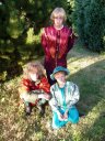 Three Lads in Costume